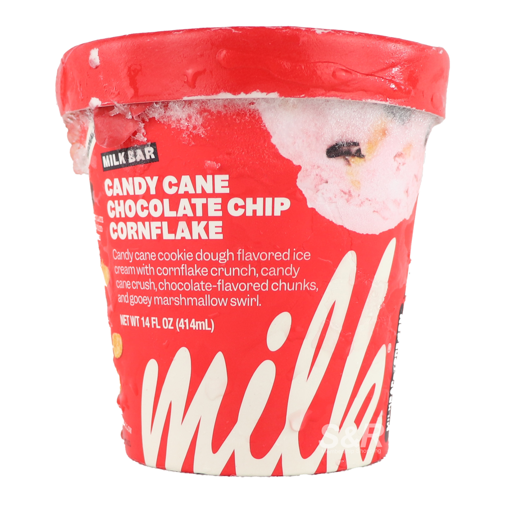 Milk Bar Candy Cane Chocolate Chip Cornflake Ice Cream 414mL